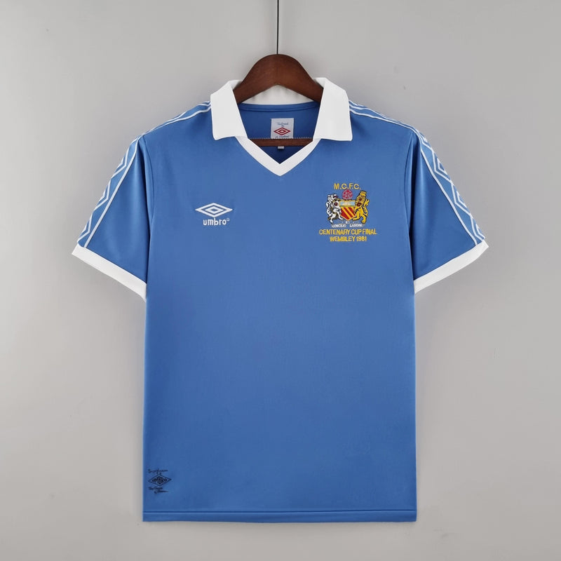 Camisa Manchester City Home (1) 1981/82 Umbro Retrô Masculina