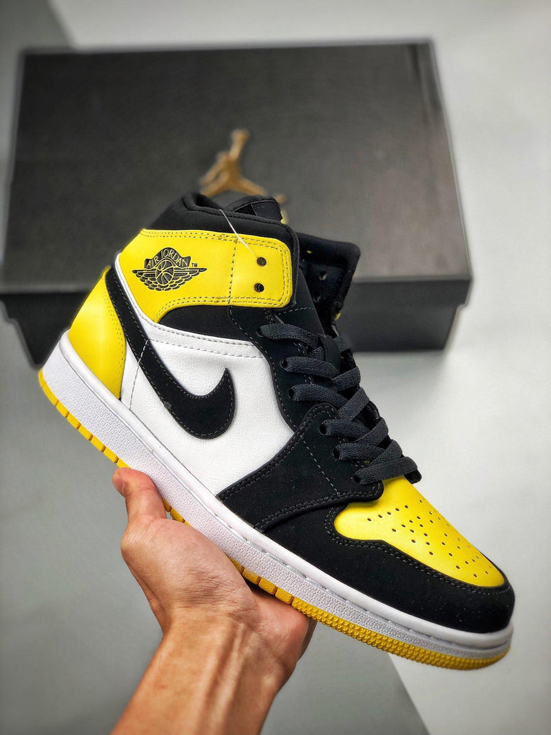 Tênis Nike Air Jordan 1 Mid SE 'Yellow Toe' - Rei da Pelada