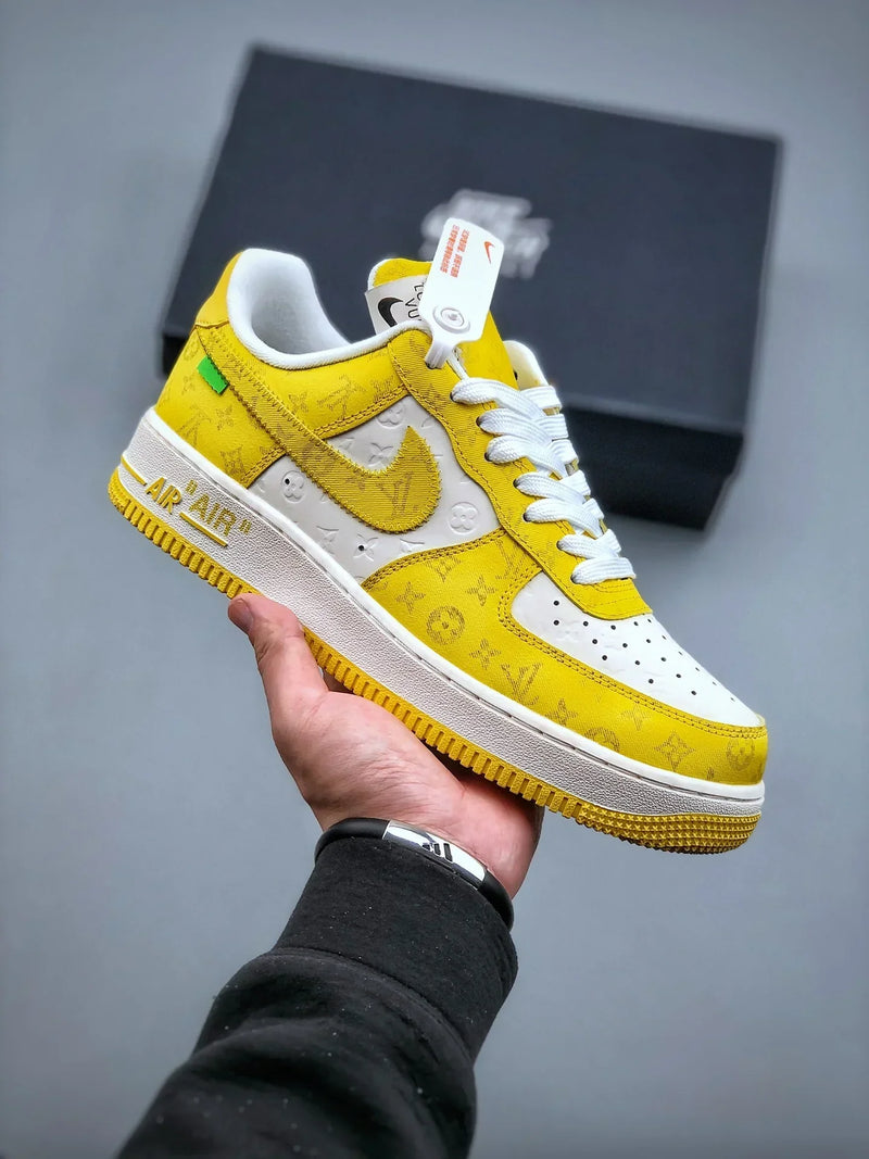 Tênis Nike Air Force 1 Low x "Louis Vuitton" Yellow - Rei da Pelada