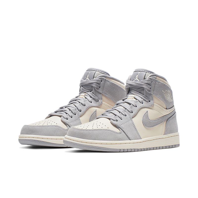 Tênis Nike AIr Jordan 1 High Premium Atmosphere Grey - Rei da Pelada