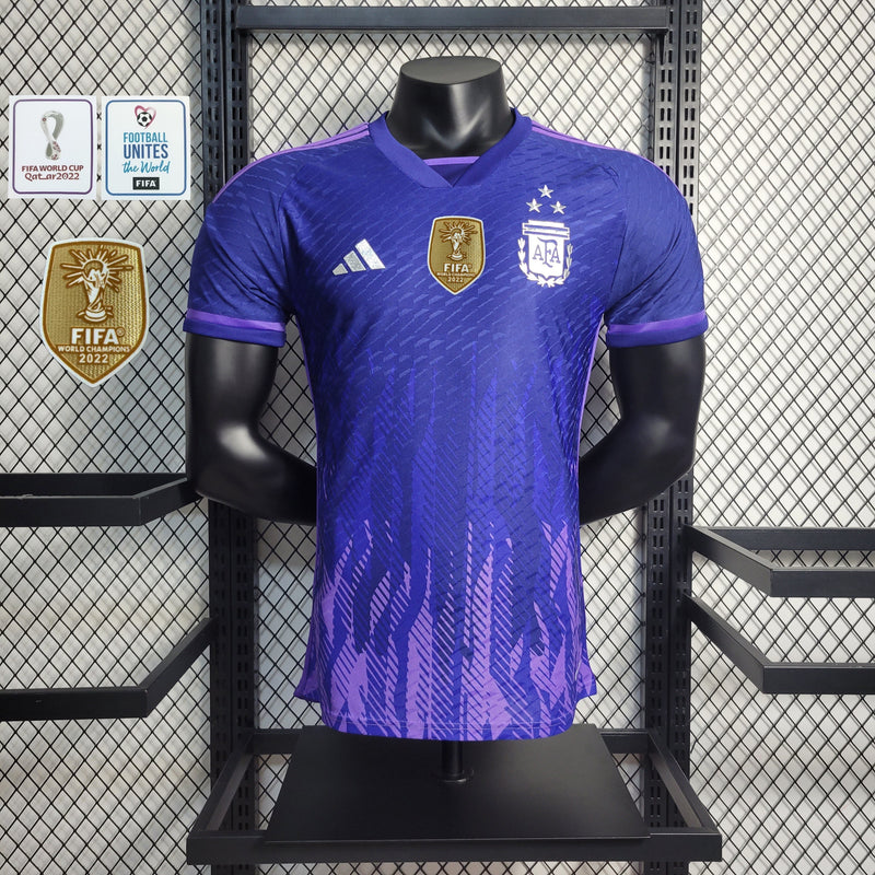 Camisa Seleção Argentina ROXA Especial 3 ESTRELAS 2023