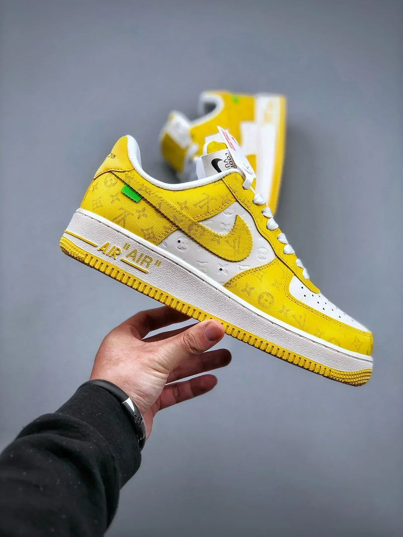 Tênis Nike Air Force 1 Low x "Louis Vuitton" Yellow - Rei da Pelada