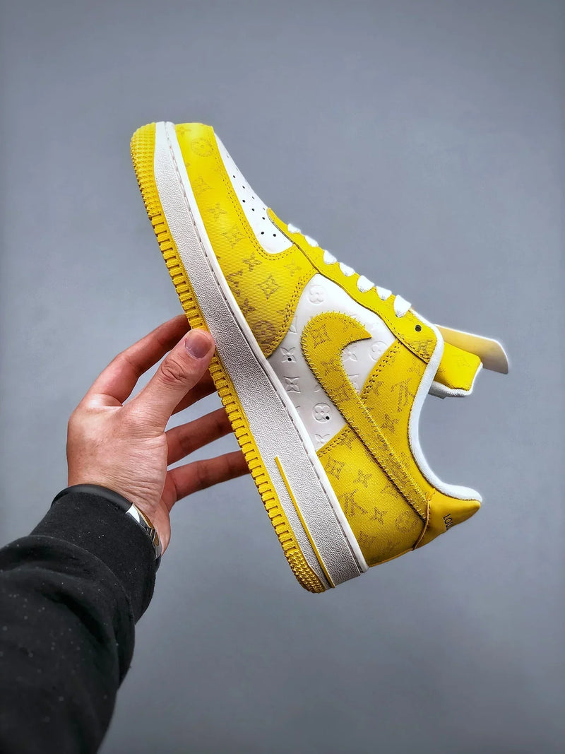 Tênis Nike Air Force 1 Low x "Louis Vuitton" Yellow - Rei da Pelada