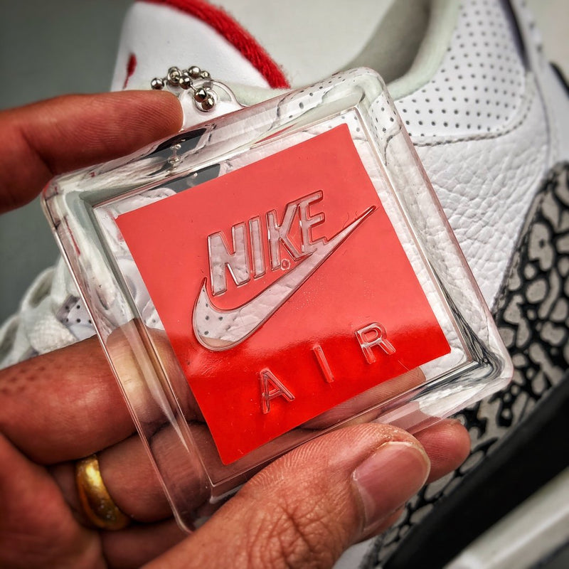 Tênis Nike Air Jordan 3 Retro "Free Throw Line White Cement" - Rei da Pelada