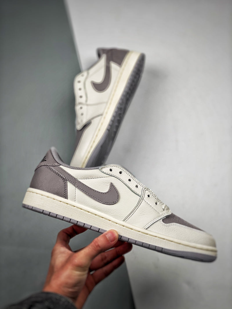 Tênis Nike Air Jordan 1 Low Retro "Atmosphere Grey" - Rei da Pelada