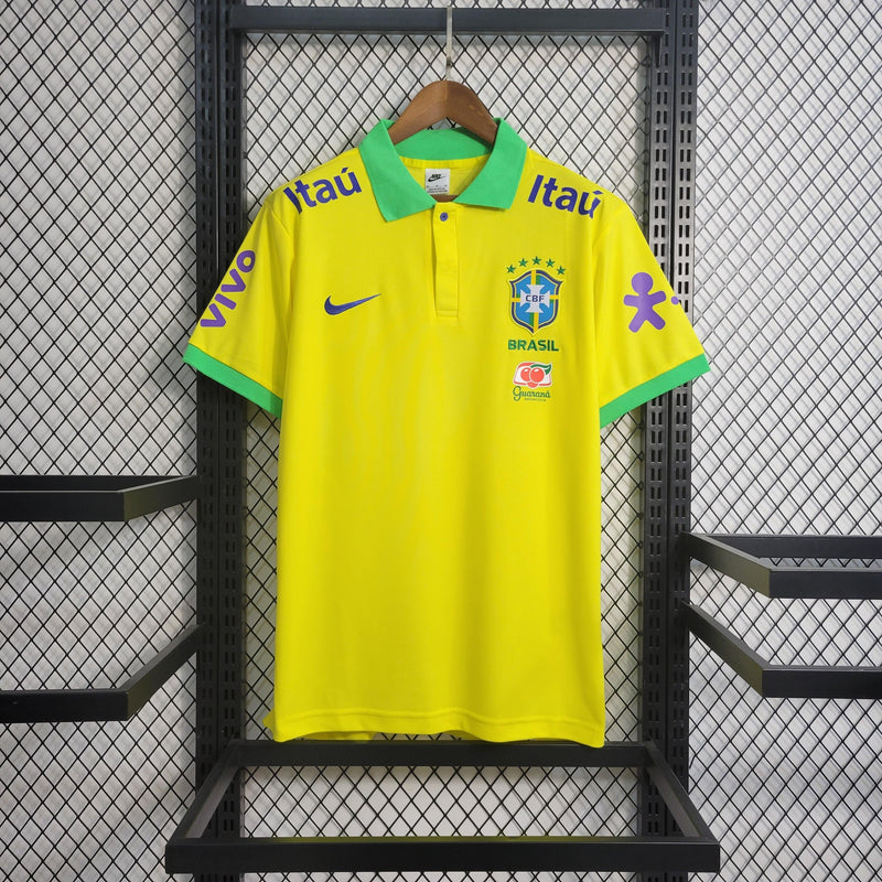 Camisa Seleção Brasileira Amarela Polo 2022/23