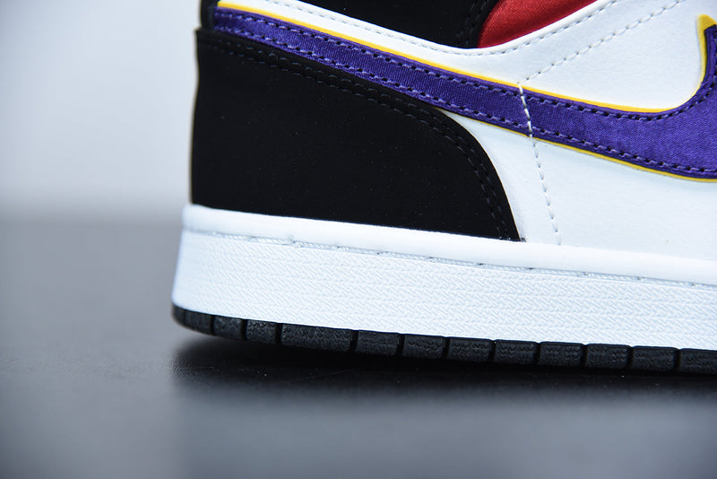 Tênis Nike Air Jordan 1 Mid "Lakers Top 3" - Rei da Pelada