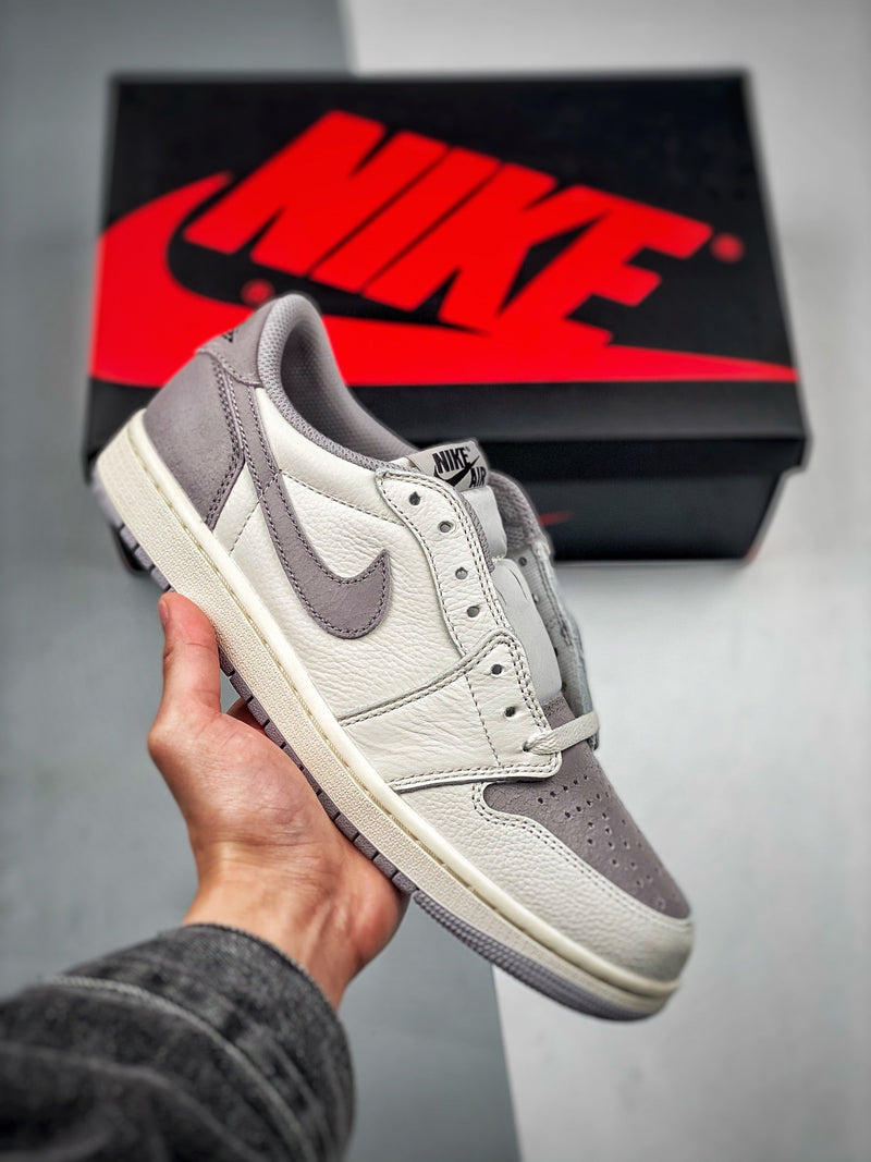 Tênis Nike Air Jordan 1 Low Retro "Atmosphere Grey" - Rei da Pelada