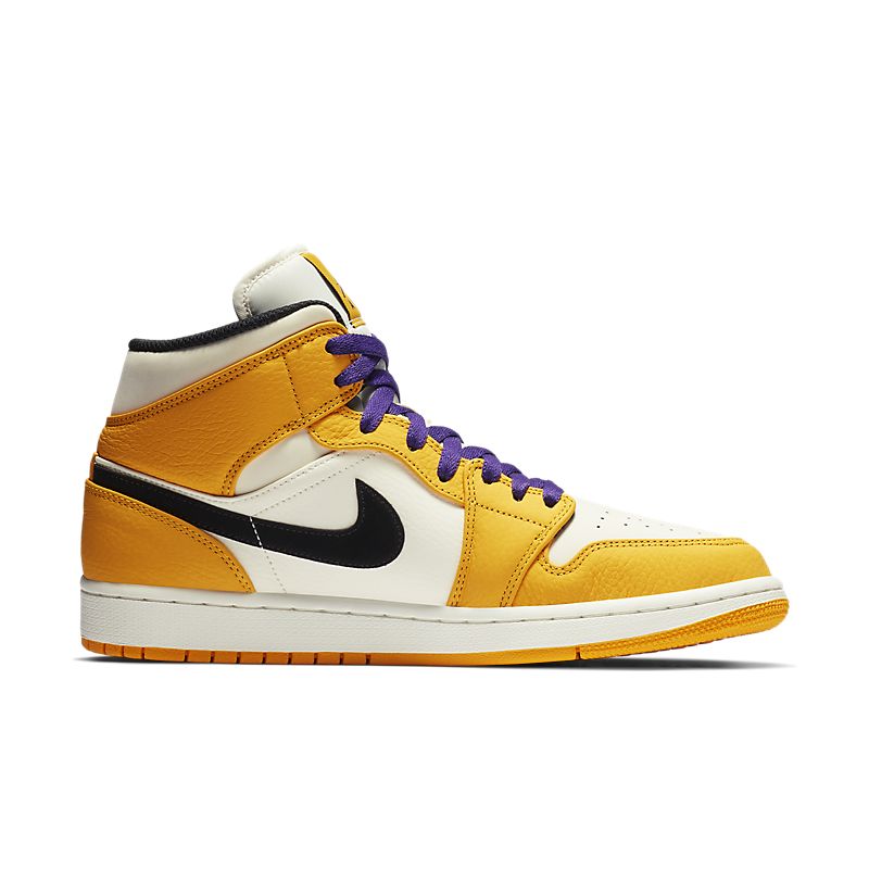 Tênis Nike Air Jordan 1 Mid SE Lakers - Rei da Pelada