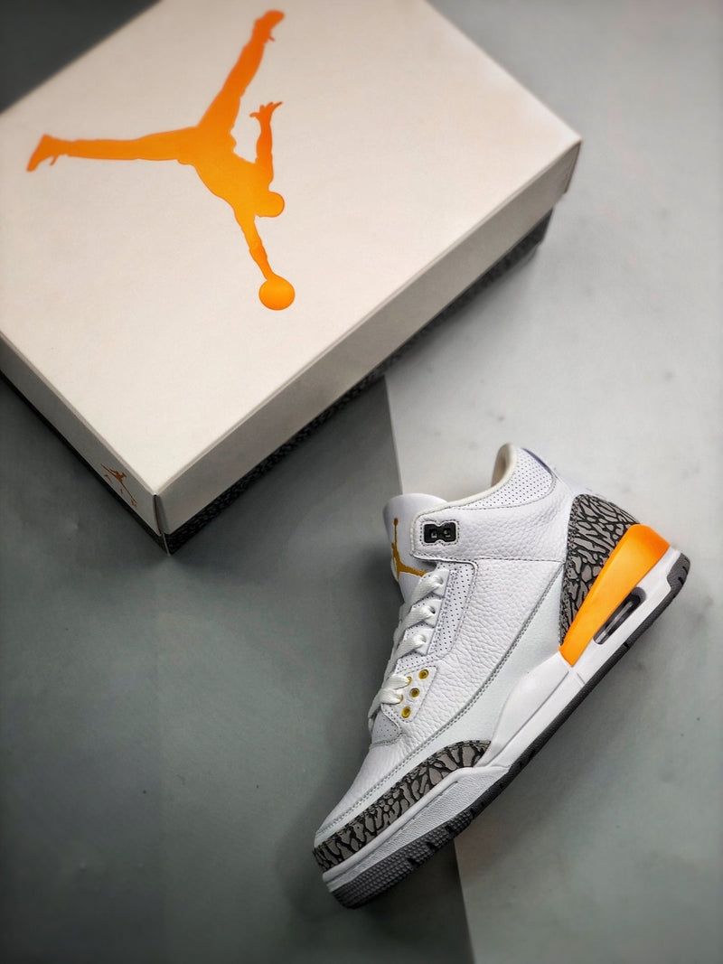 Tênis Nike Air Jordan 3 Retro "Laser Orange" - Rei da Pelada