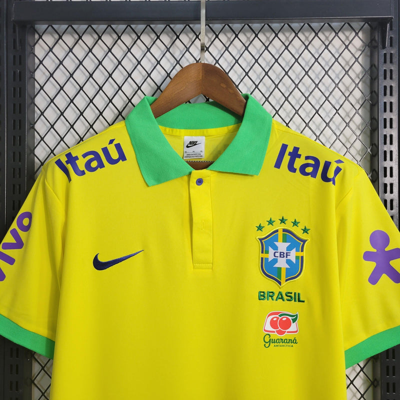 Camisa Seleção Brasileira Amarela Polo 2022/23