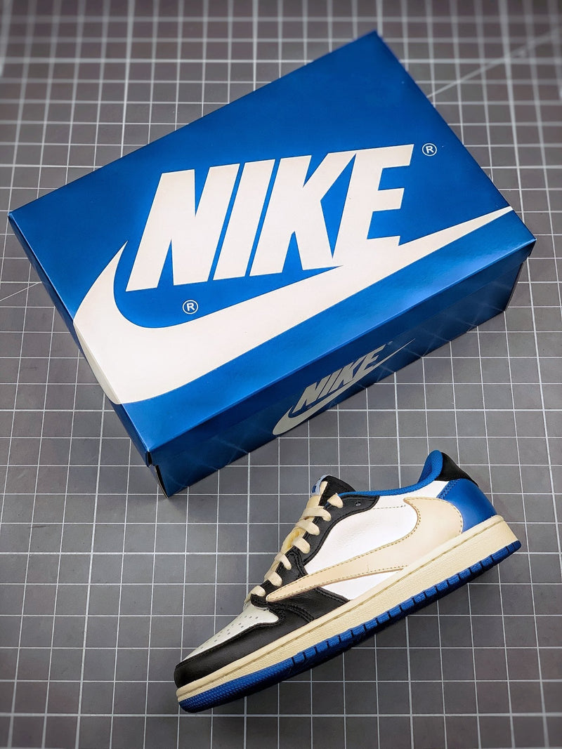 Tênis Travis Scott x Nike Air Jordan 1 Low 'Fragment Design' - Rei da Pelada