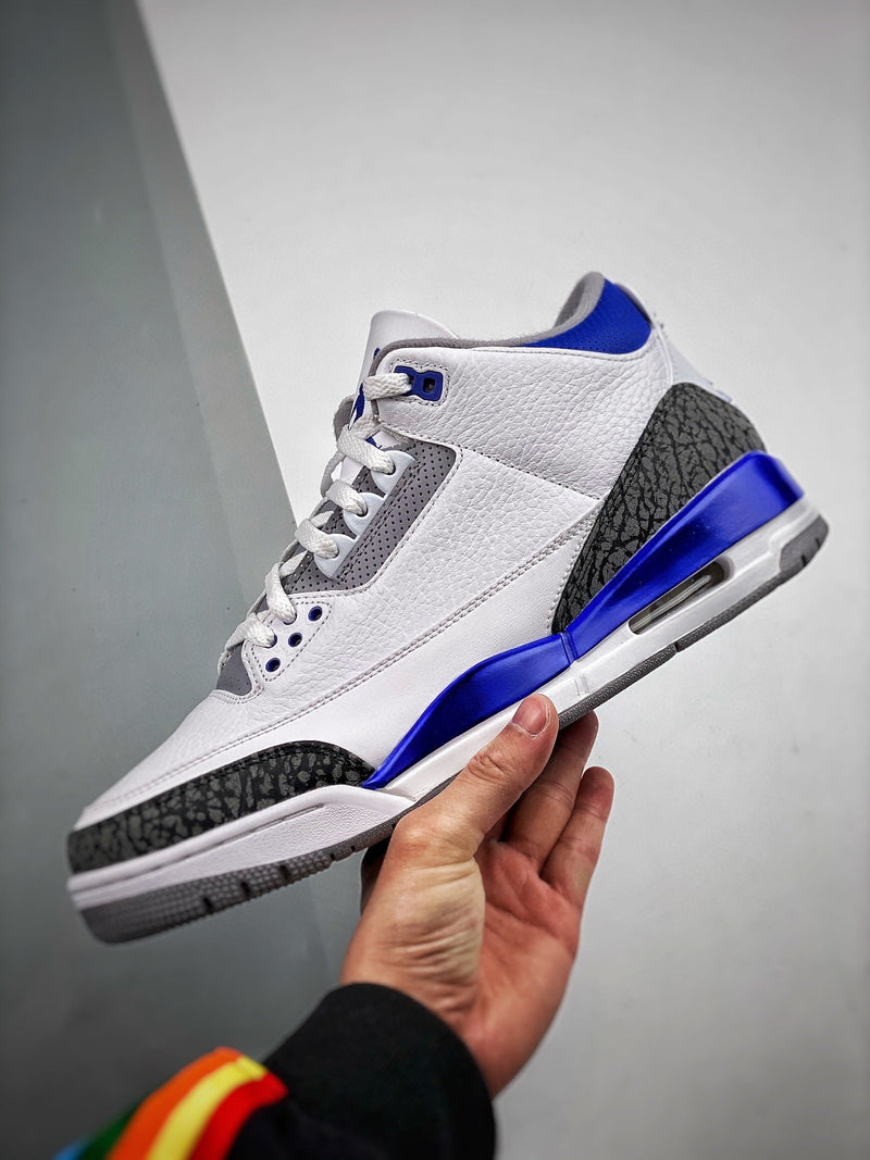 Tênis Nike Air Jordan 3 Retro "Racer Blue CT" - Rei da Pelada