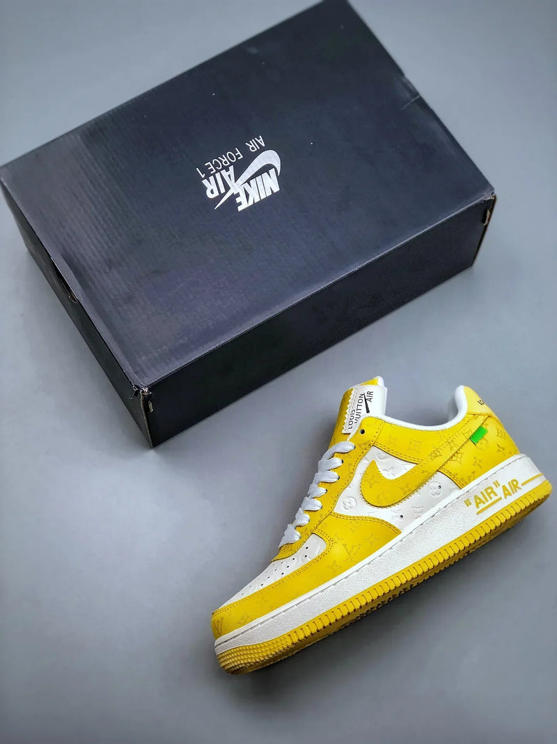 Tênis Nike Air Force 1 Low x "Louis Vuitton" Yellow - Rei da Pelada