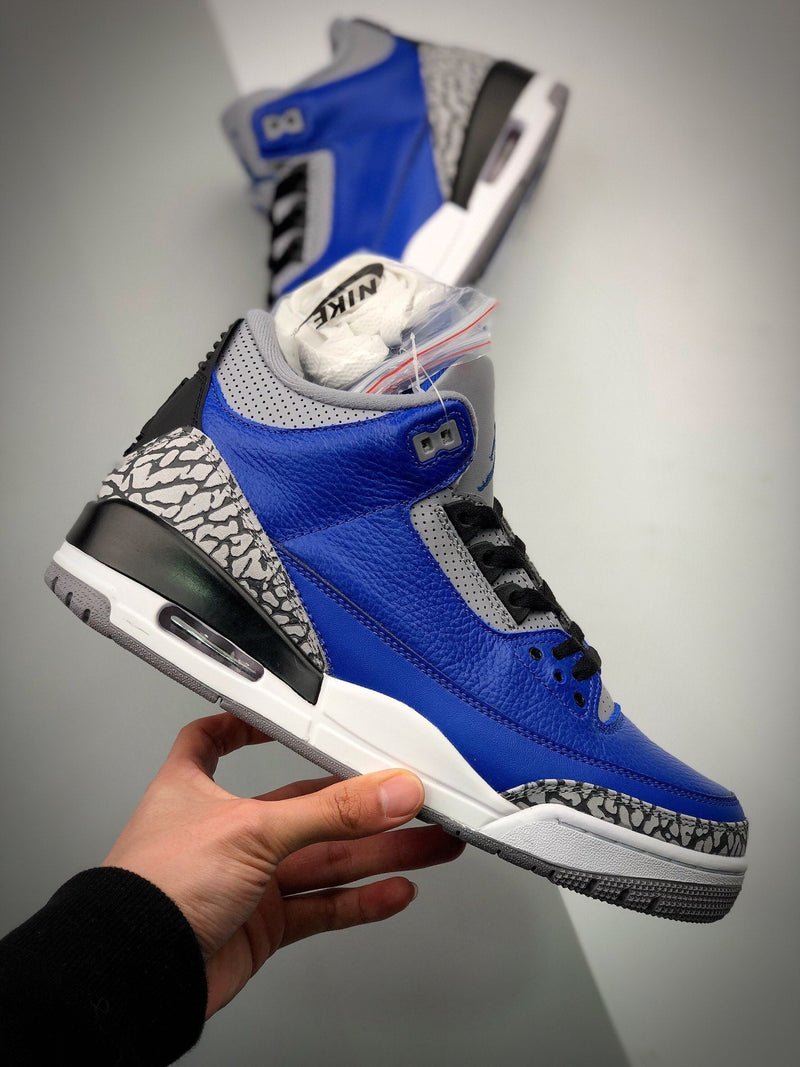 Tênis Nike Air Jordan 3 Retro "Blue Cement" - Rei da Pelada