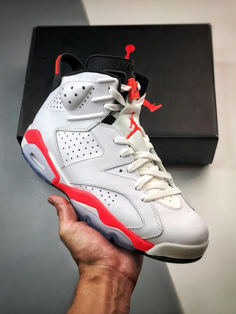 Tênis Nike Air Jordan 6 Retro "Infrared White" - Rei da Pelada