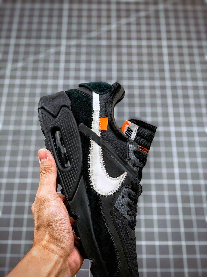 Tênis Nike Air Max 90 x OFF-White "Black" - Rei da Pelada