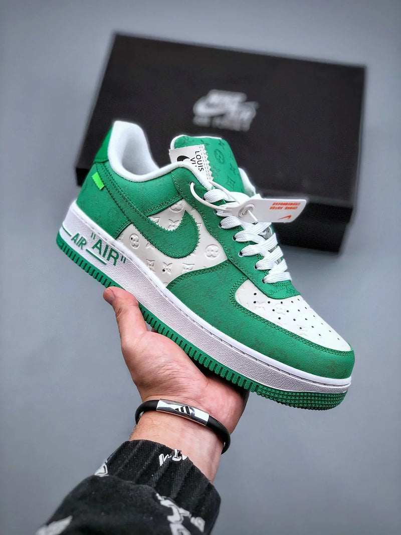 Tênis Nike Air Force 1 Low x "Louis Vuitton" Green - Rei da Pelada